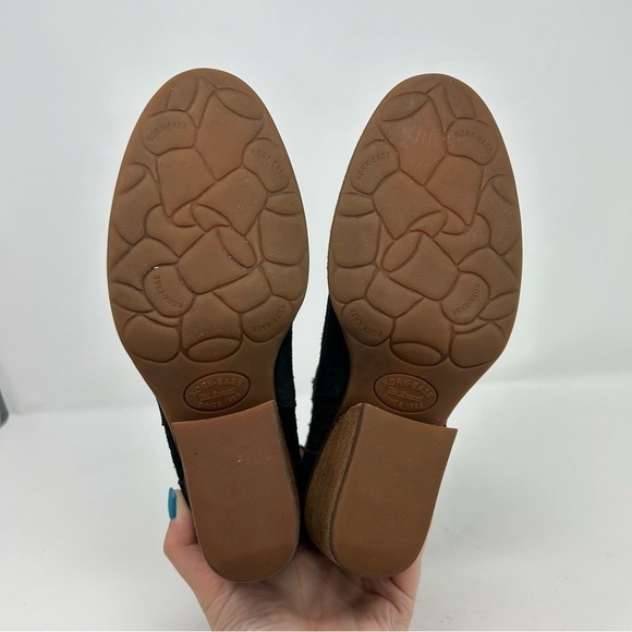 Kork-Ease Black Suede Leather Chelsea Style Pull On Ankle Boots Size 7 - Picture 10 of 13